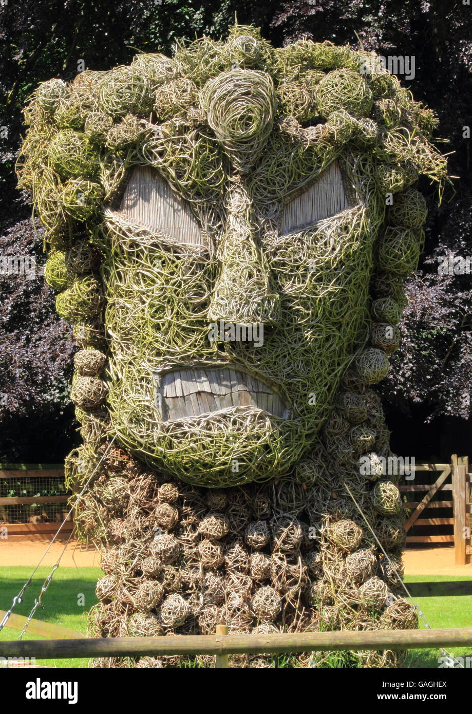The Wicker Man Cotswold Wildlife Park Banque D'Images