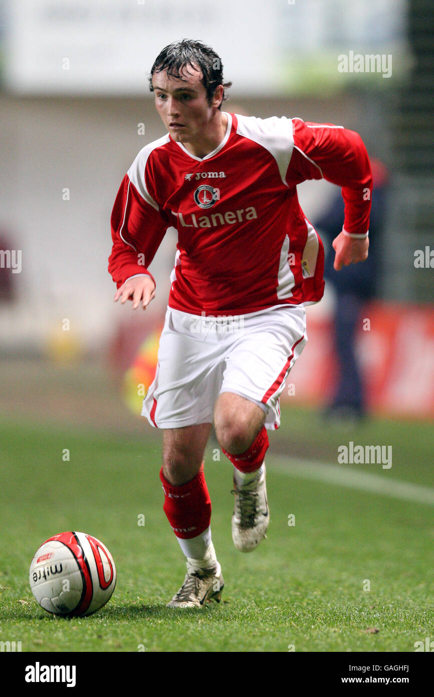 Soccer - FA Youth Cup - quatrième tour - Charlton Athletic v Sheffield United - The Valley. Callum O'Shea, Charlton Athletic Banque D'Images