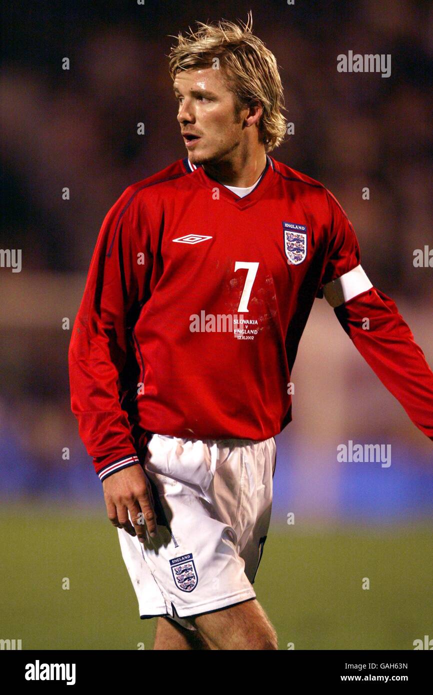 Soccer - Championnat d'Europe 2004 qualificateur - Groupe sept - Slovaquie / Angleterre. David Beckham, Angleterre Banque D'Images