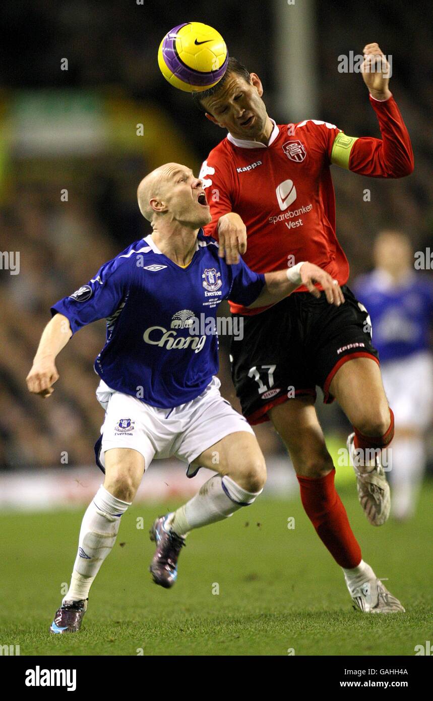 Football - Coupe de l'UEFA - Ronde de 32 - Everton v SK Brann - Goodison Park Banque D'Images