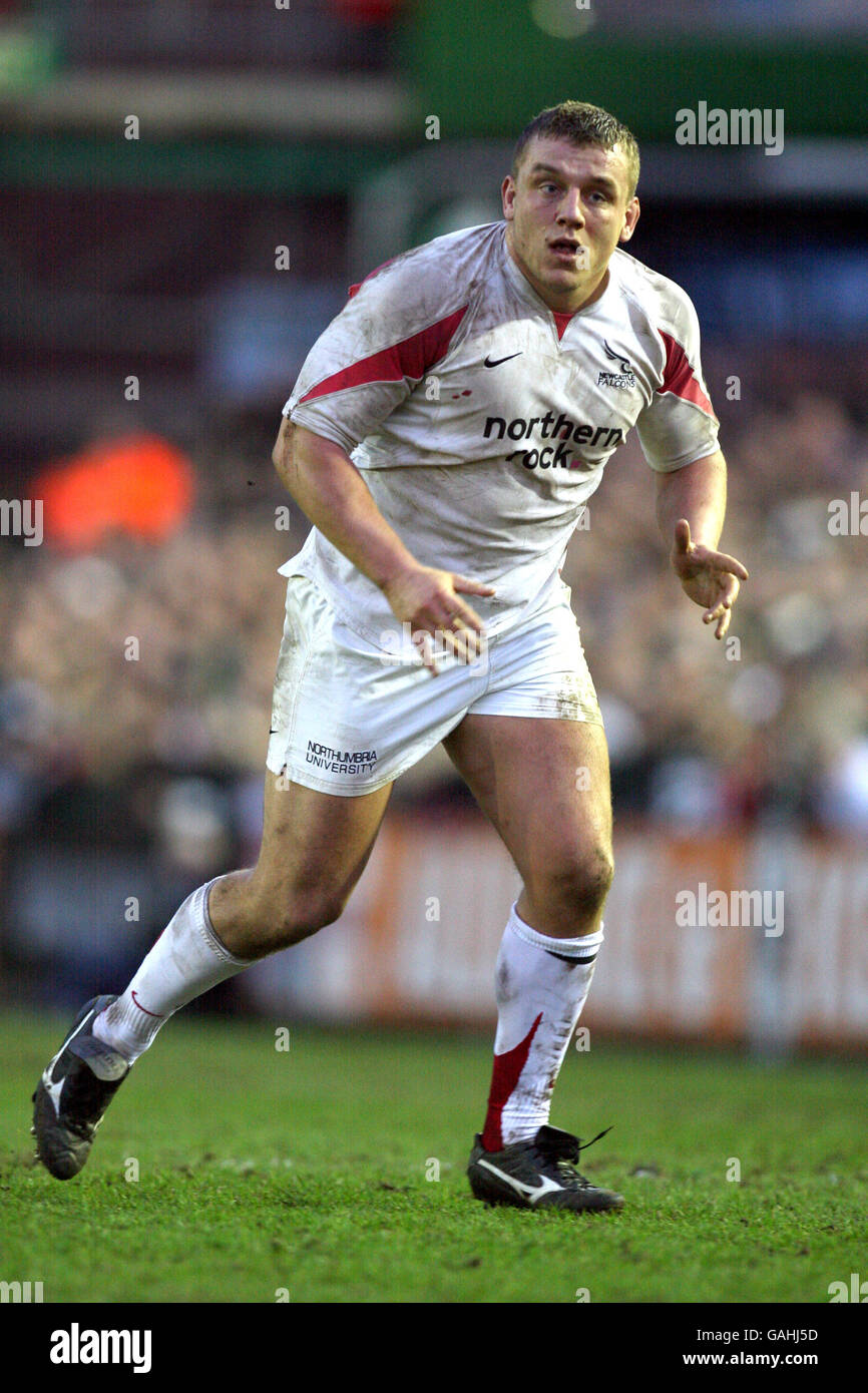 Rugby Union - Guinness Premiership - Leicester Tigers / Newcastle Falcons - Welford Road.Matt Thompson, Newcastle Falcons Banque D'Images