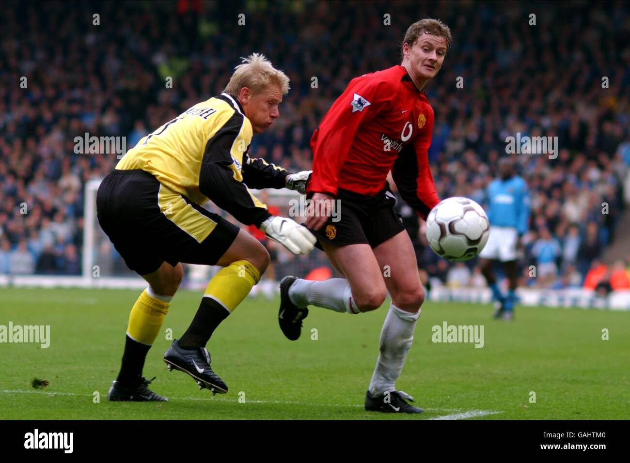 Soccer - FA Barclaycard Premiership - Manchester City v Manchester United Banque D'Images