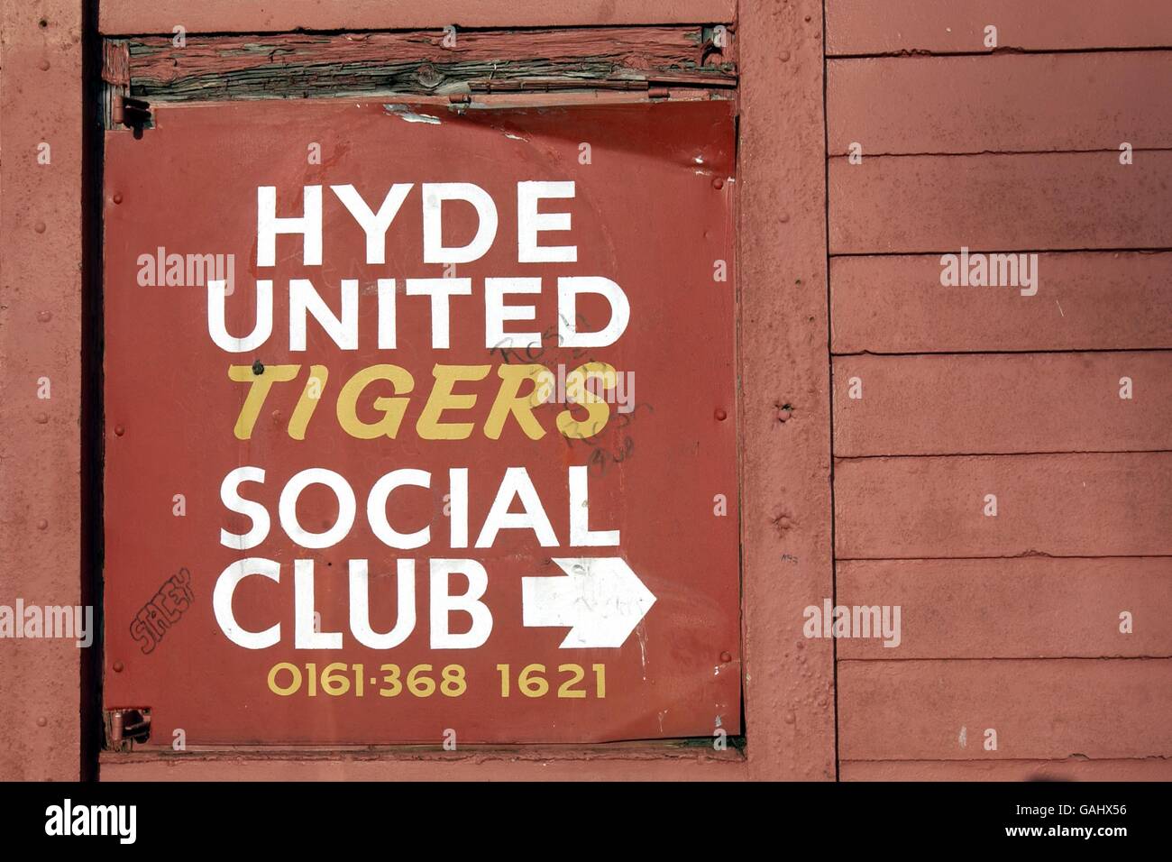 Soccer - Division de Premier ministre Unibond - Hyde v Accrington Stanley Banque D'Images