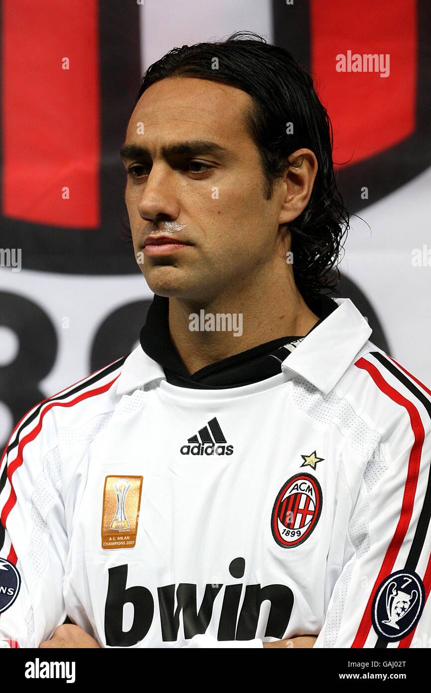 Football - UEFA Champions League - Arsenal v AC Milan - The Emirates Stadium.Alessandro Nesta, CA Milan Banque D'Images