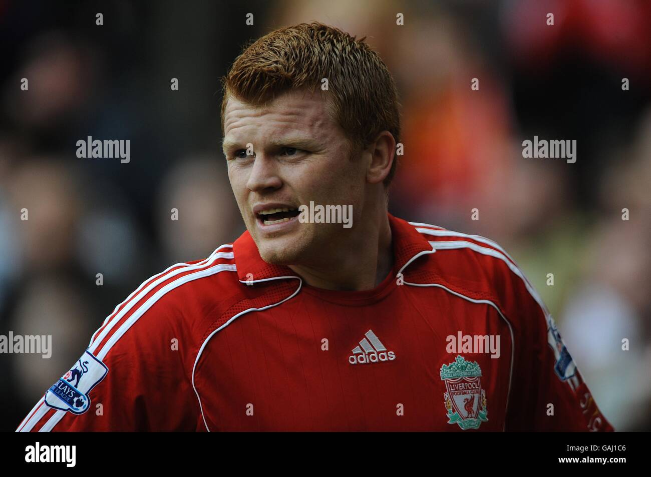 Football - Barclays Premier League - Liverpool / Middlesbrough - Anfield. John Arne Riise, Liverpool Banque D'Images