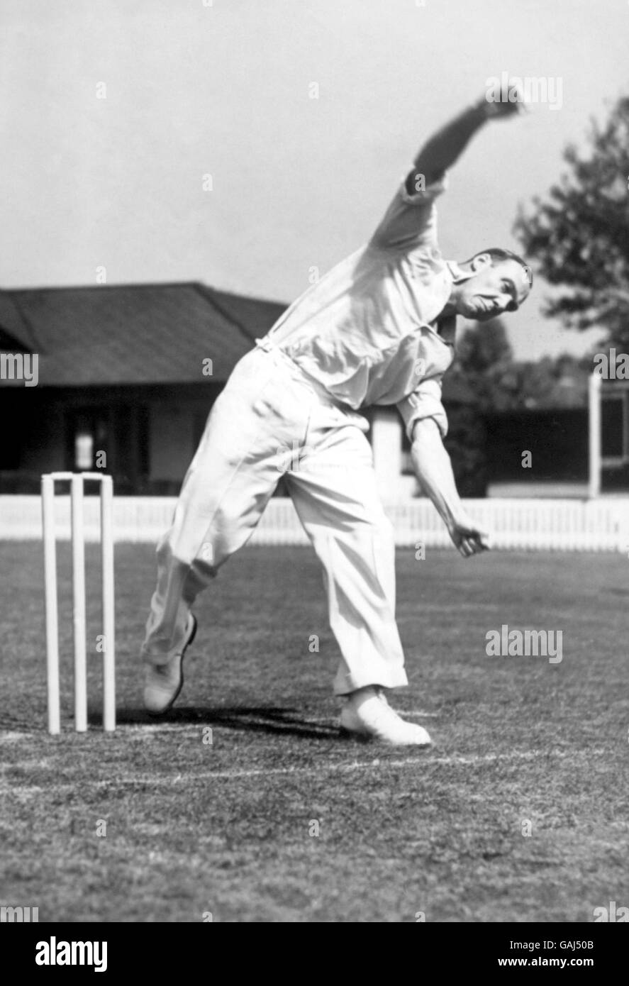 Cricket. Morris Nichols, Essex Banque D'Images Cricket. Morris Nichols, Essex Banque D'Images