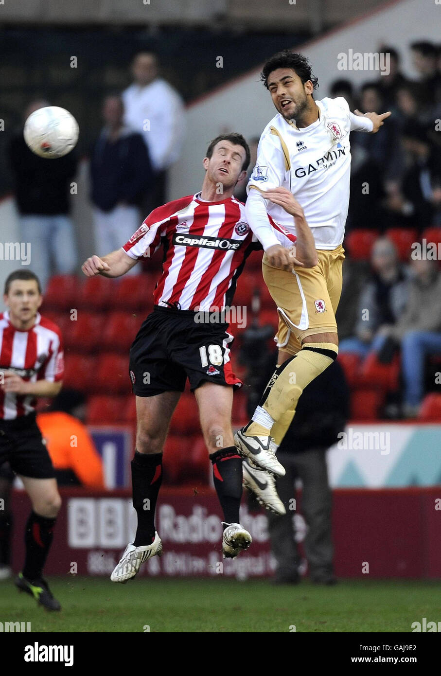 Football - FA Cup - 5e tour - Sheffield United v Middlesbrough - Bramall Lane Banque D'Images