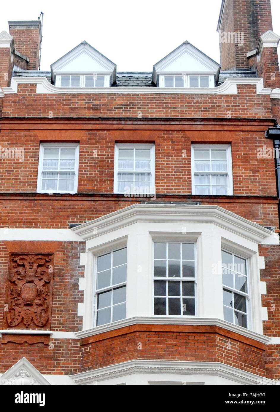 Un pâté de maisons d'appartements à Green Street, à Mayfair, Londres, où les Beatles louaient autrefois un appartement au dernier étage. Banque D'Images