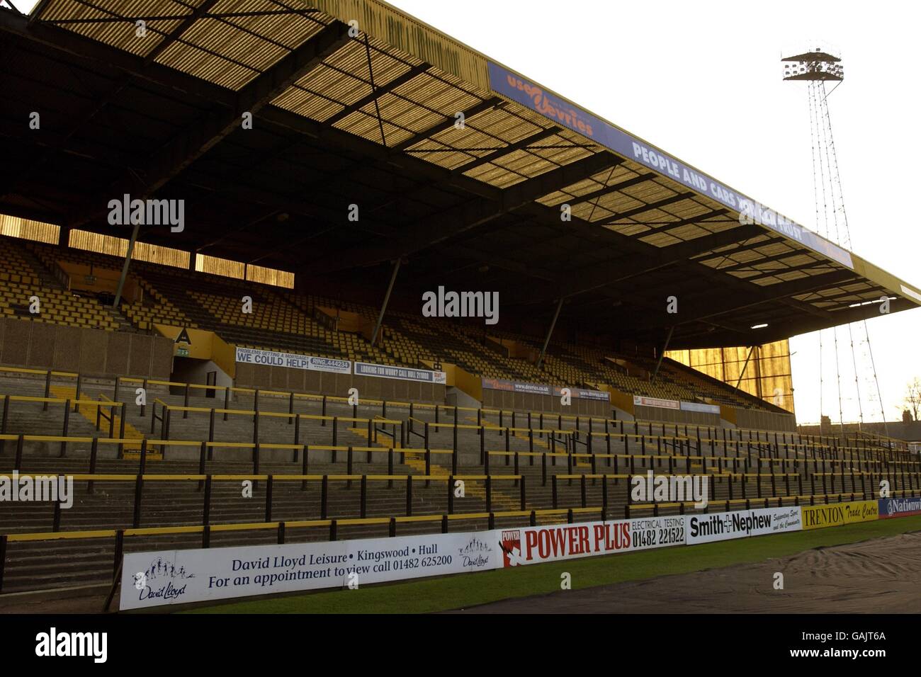 - Division de la Ligue nationale de football trois - Hull City ancien stade Banque D'Images