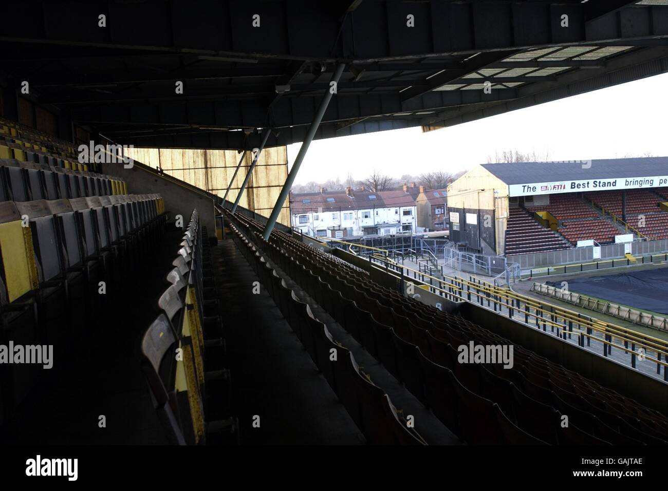 - Division de la Ligue nationale de football trois - Hull City ancien stade Banque D'Images