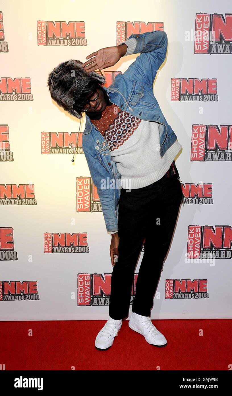 Choc NME Awards 2008 - Londres Banque D'Images