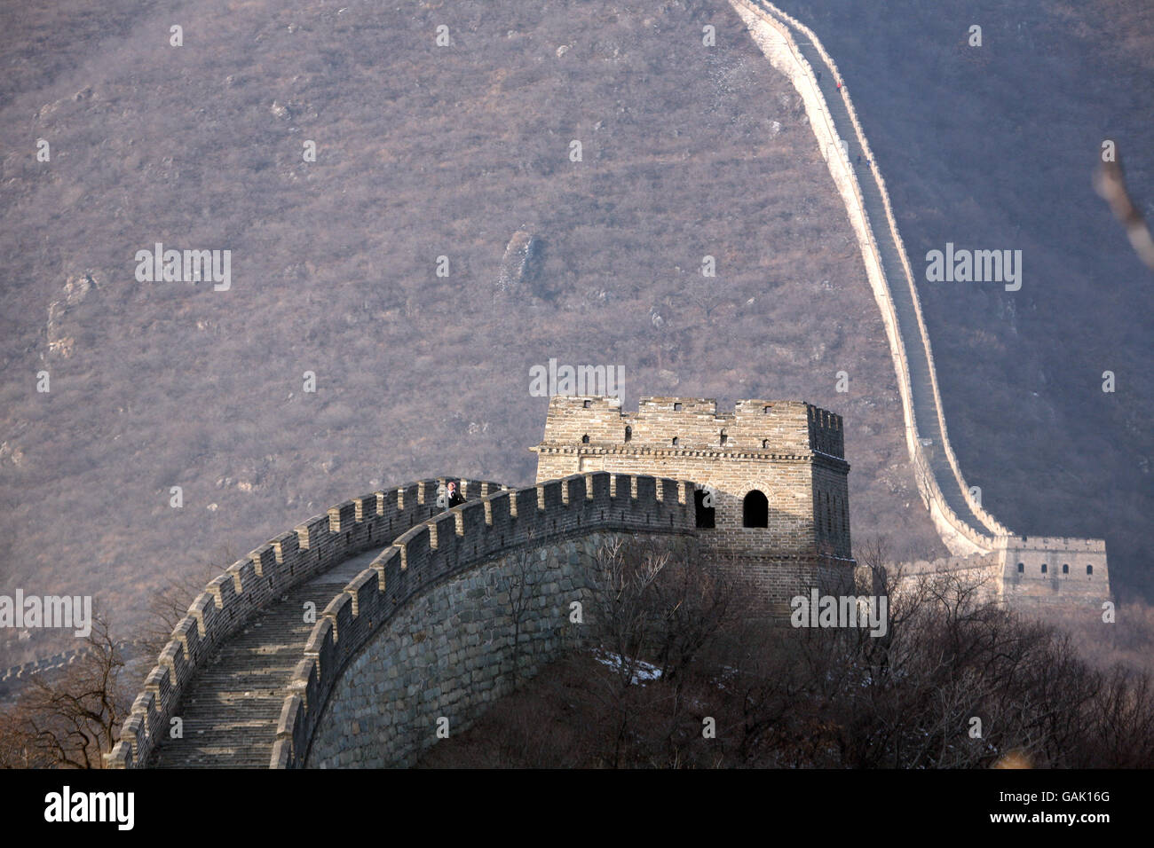 Photo de la Grande Muraille de Chine à Mutianyu Qui est situé dans le district de Huairou à Beijing Banque D'Images