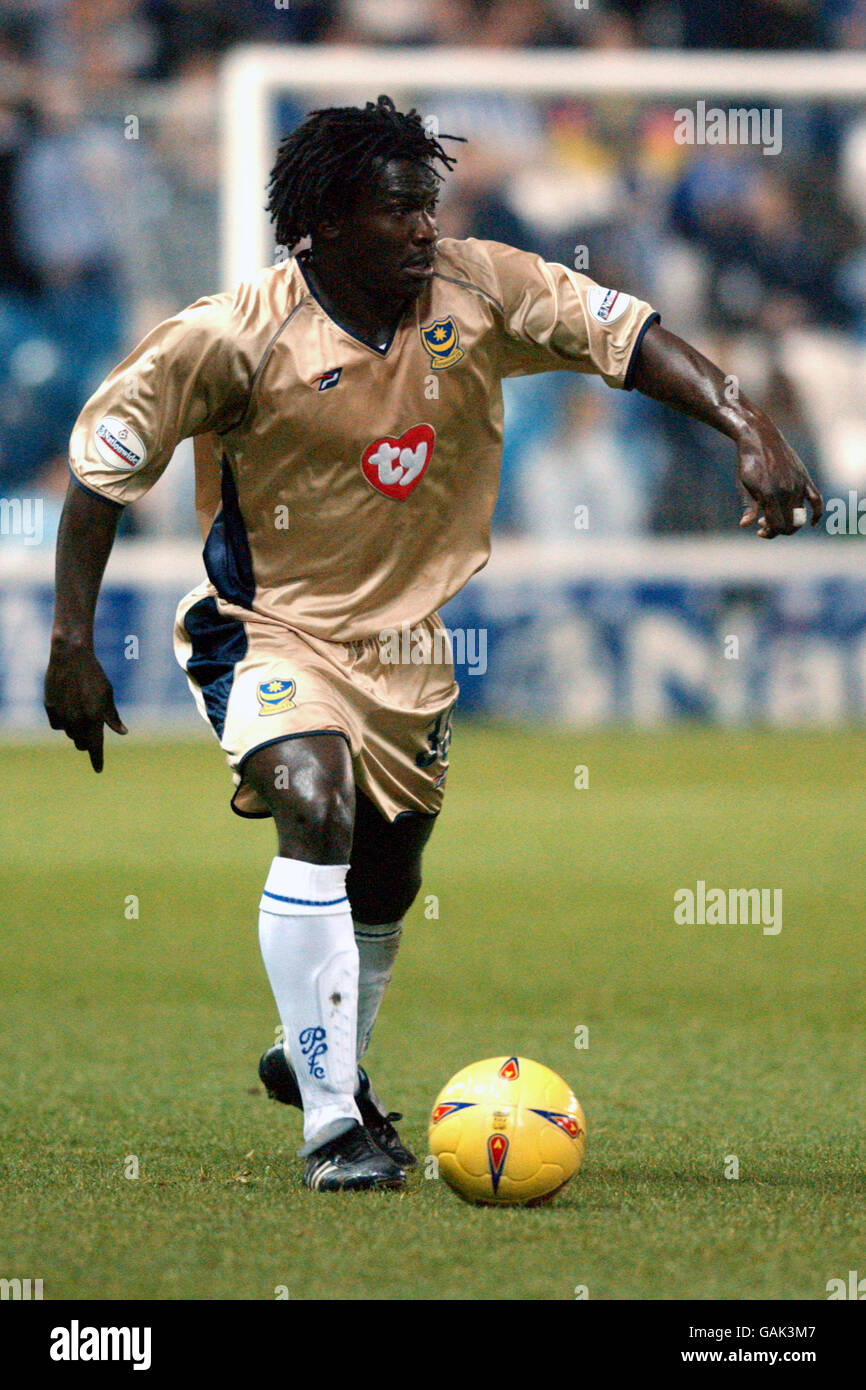 Football - Nationwide League Division One - Sheffield Wednesday / Portsmouth. Linvoy Primus, Portsmouth Banque D'Images