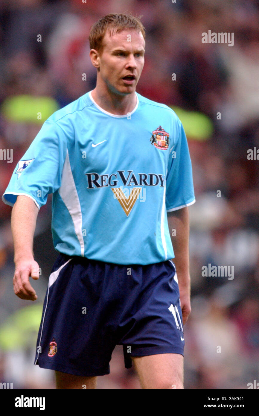 Football - FA Barclaycard Premiership - Manchester United / Sunderland. Jody Craddock, Sunderland Banque D'Images