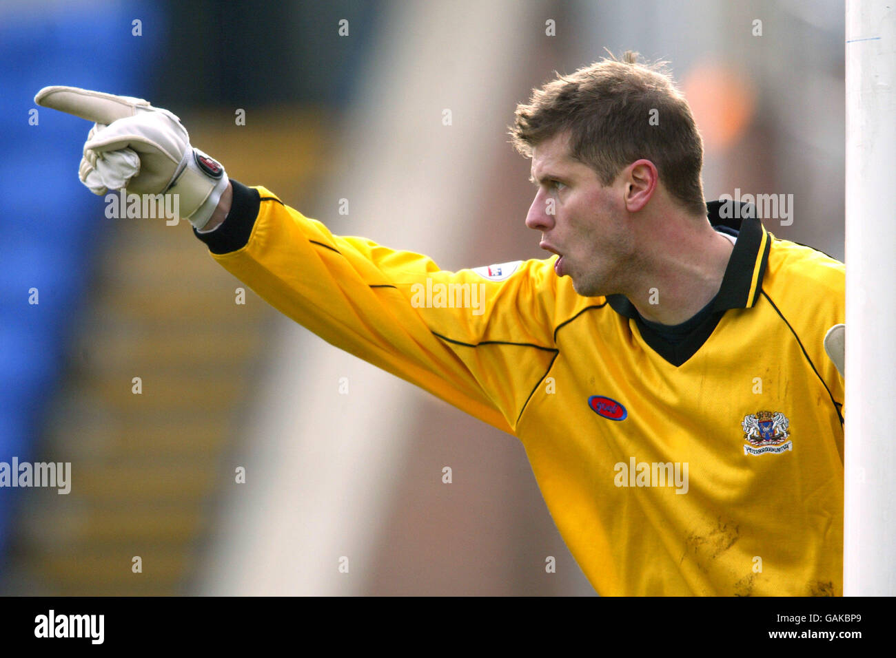 Soccer - Nationwide League Division Two - Peterborough United contre Luton Town. Lee Harrison, gardien de but de Peterborough United Banque D'Images