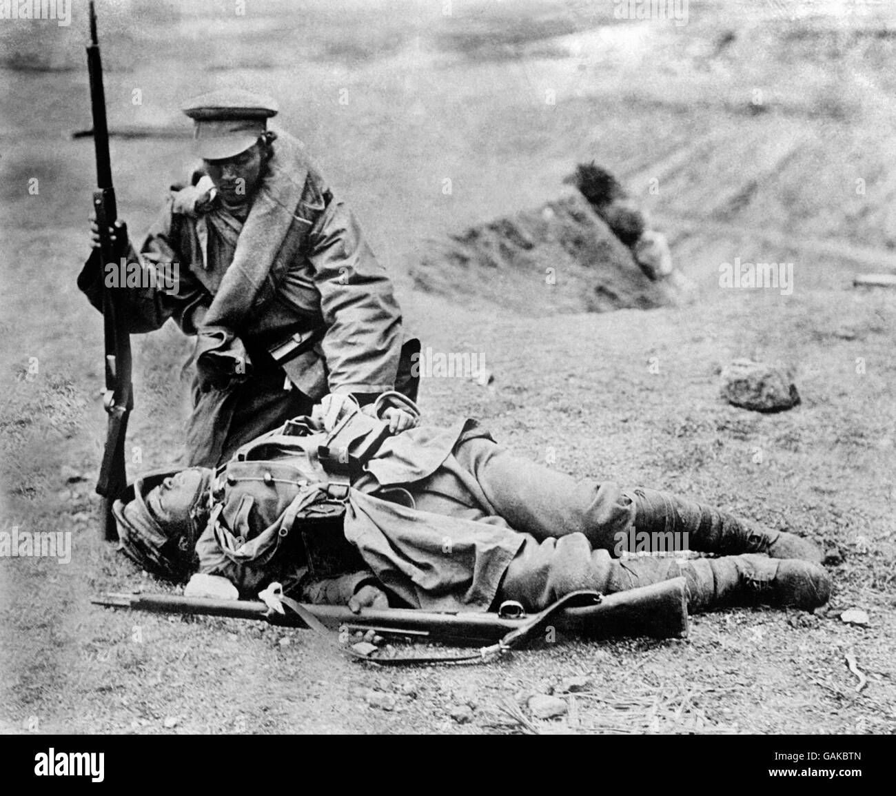 Première Guerre mondiale - le Japon et la Chine Banque D'Images