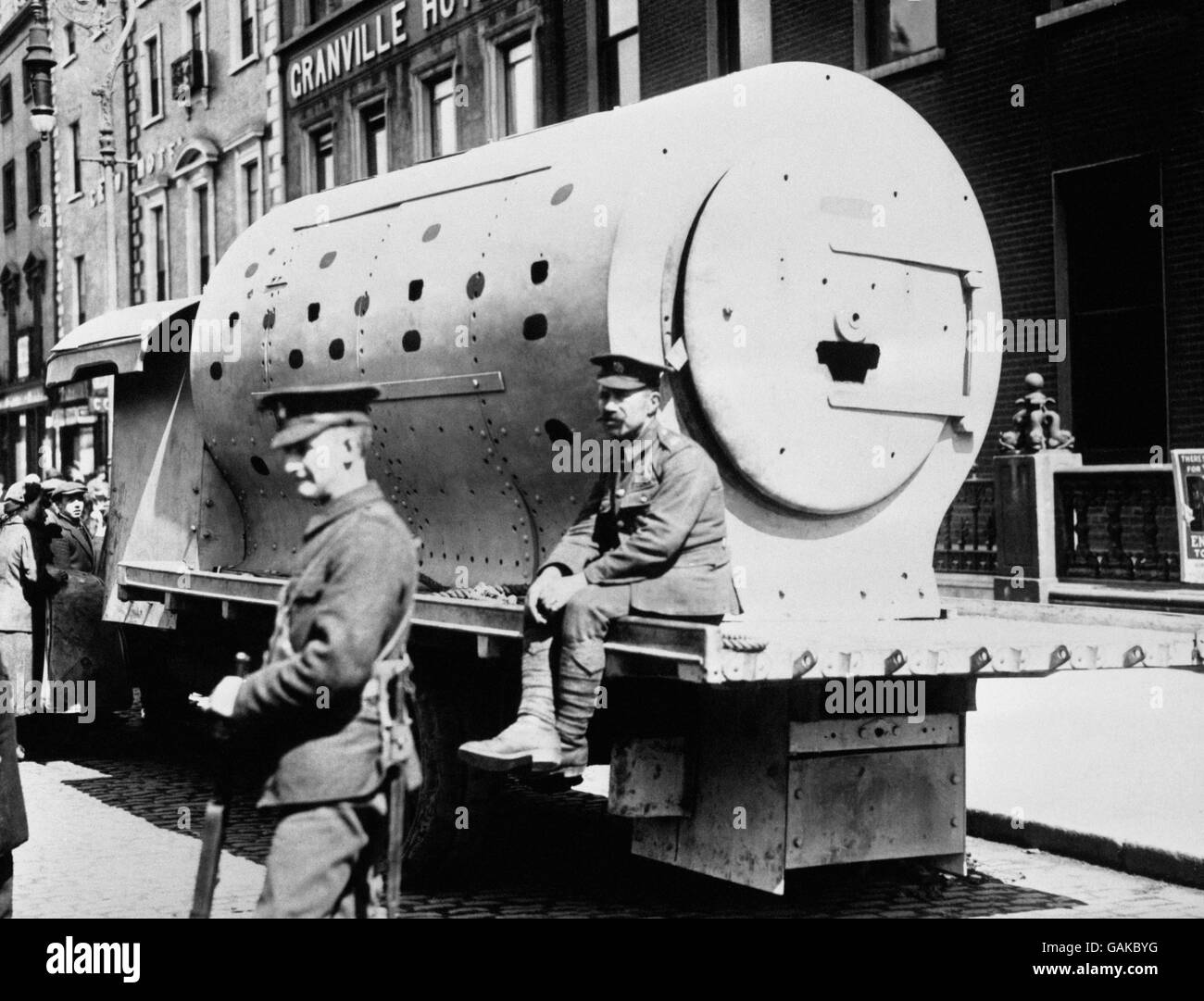 Les Anglais en Irlande - le soulèvement de Pâques - Dublin - 1916 Banque D'Images