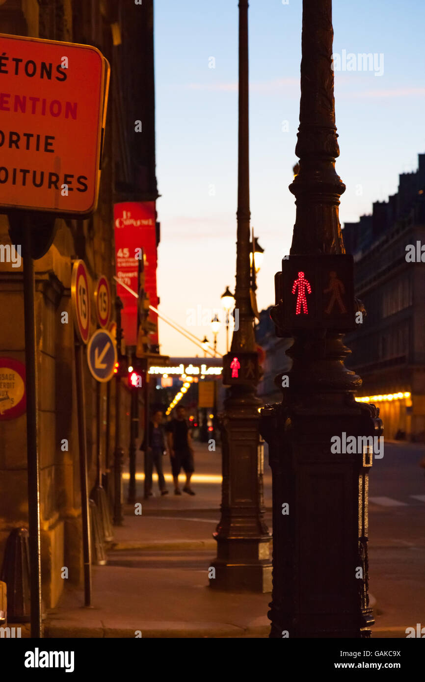 Nightfall, Paris Banque D'Images