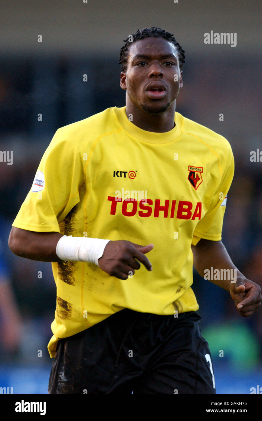 Soccer - FA Cup - troisième tour - Macclesfield Town v Watford. Gifton Noel-Williams, Watford Banque D'Images