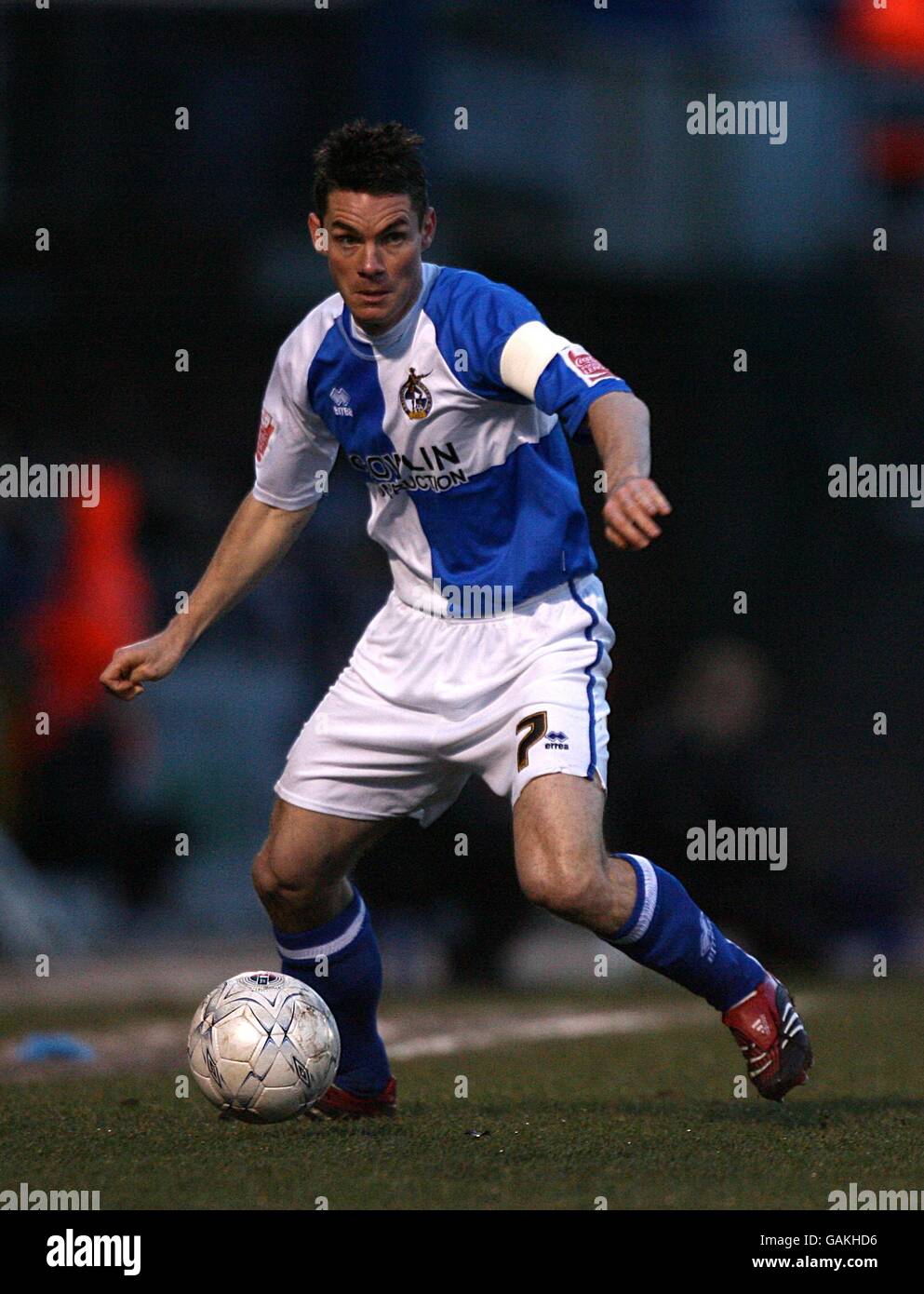 Football - FA Cup - Sixième tour - Bristol Rovers v West Bromwich Albion - The Memorial Stadium. Stuart Campbell, Bristol Rovers Banque D'Images