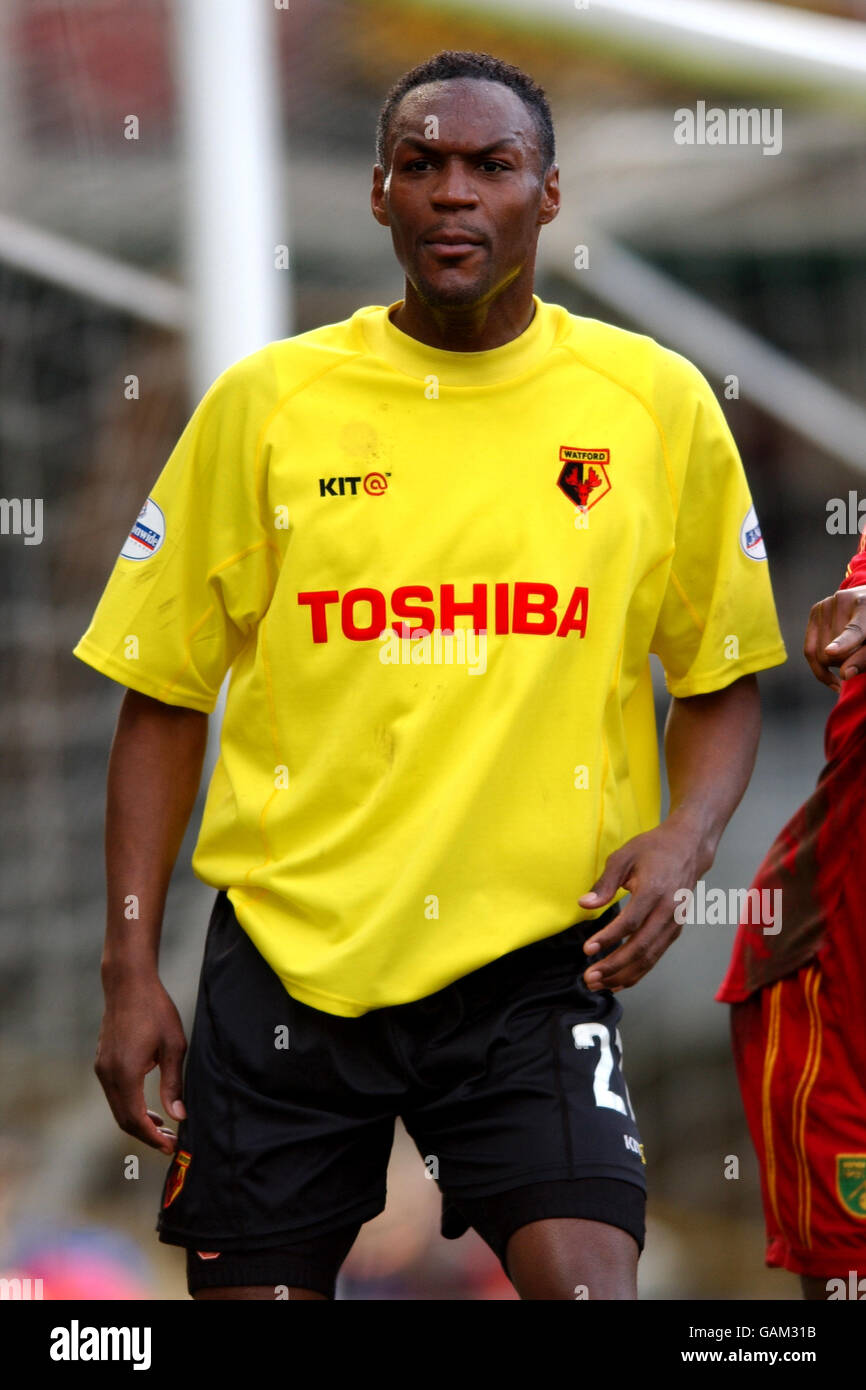 Football - Nationwide League Division One - Watford / Norwich City. Marcus Gayle, Watford Banque D'Images