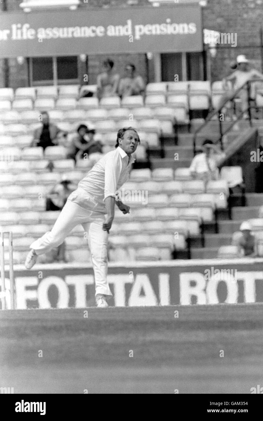 Cricket - Premier test - Angleterre / Nouvelle-Zélande - Cinquième jour.Vic Marks, Angleterre Banque D'Images