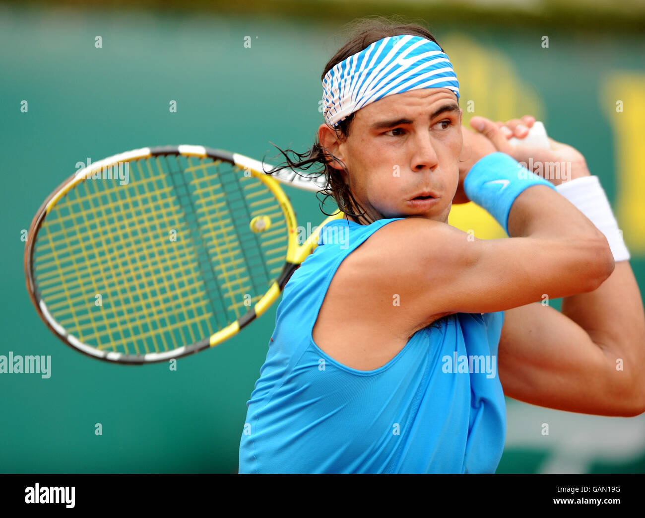 Tennis - série ATP Masters - Monte Carlo - Mario Ancic / Rafael Nadal.Rafael Nadal Banque D'Images