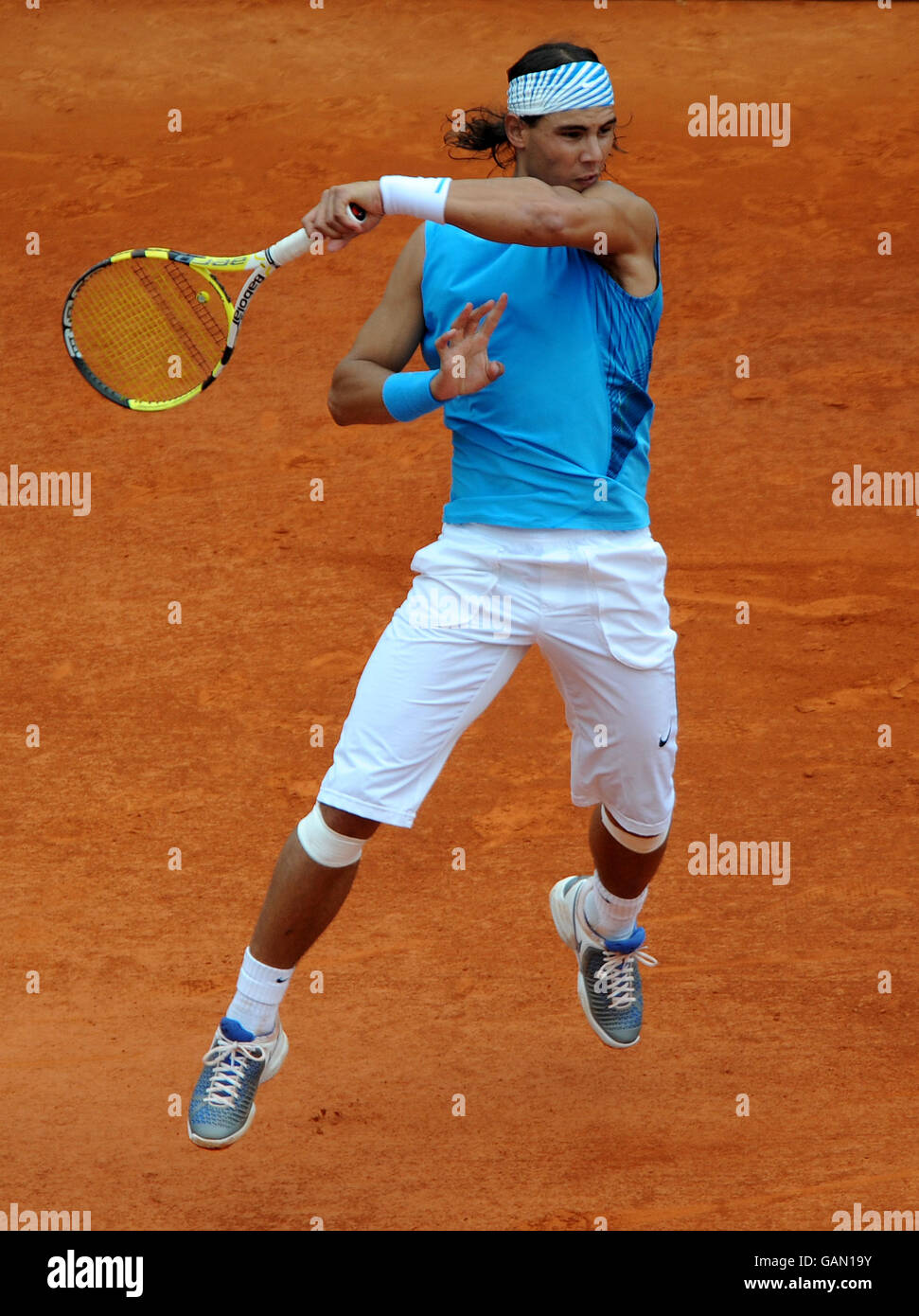 Tennis - série ATP Masters - Monte Carlo - Mario Ancic / Rafael Nadal.Rafael Nadal Banque D'Images