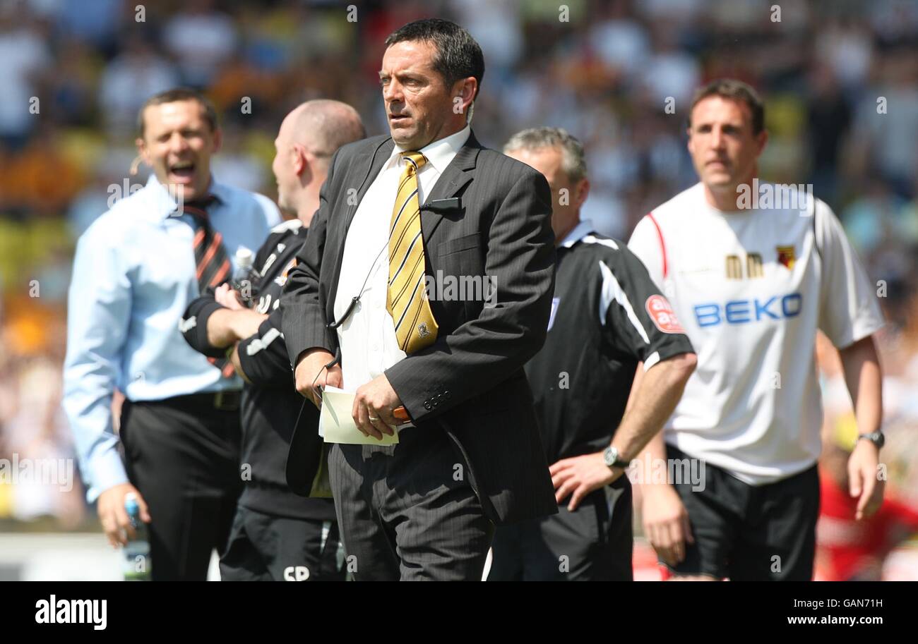 Soccer - Coca-Cola Football League Championship - play off Semi Final - Première étape - Watford v Hull City - Vicarage Road Banque D'Images