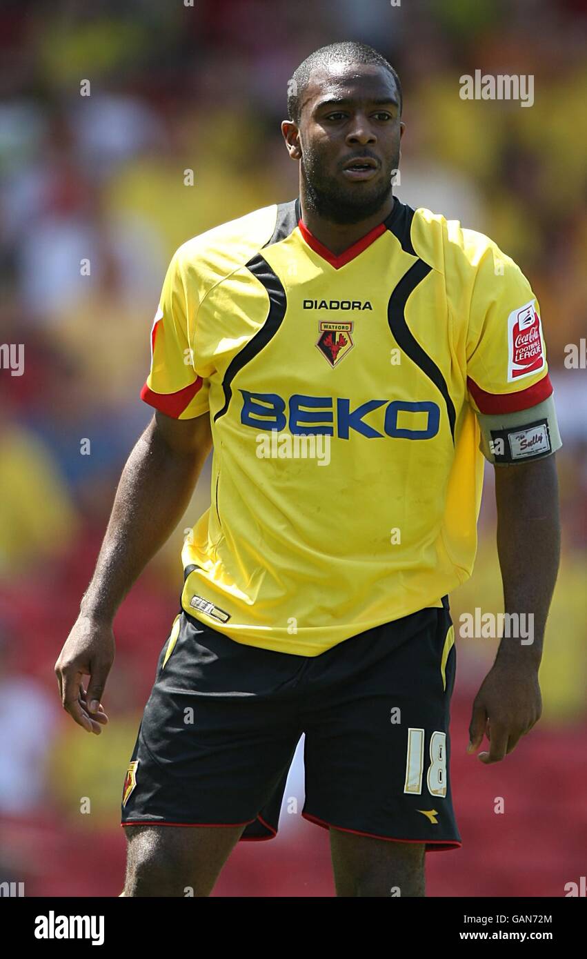 Football - Championnat de la ligue de football Coca-Cola - demi-finale de jeu - première jambe - Watford / Hull City - Vicarage Road. Nathan Ellington, Watford Banque D'Images