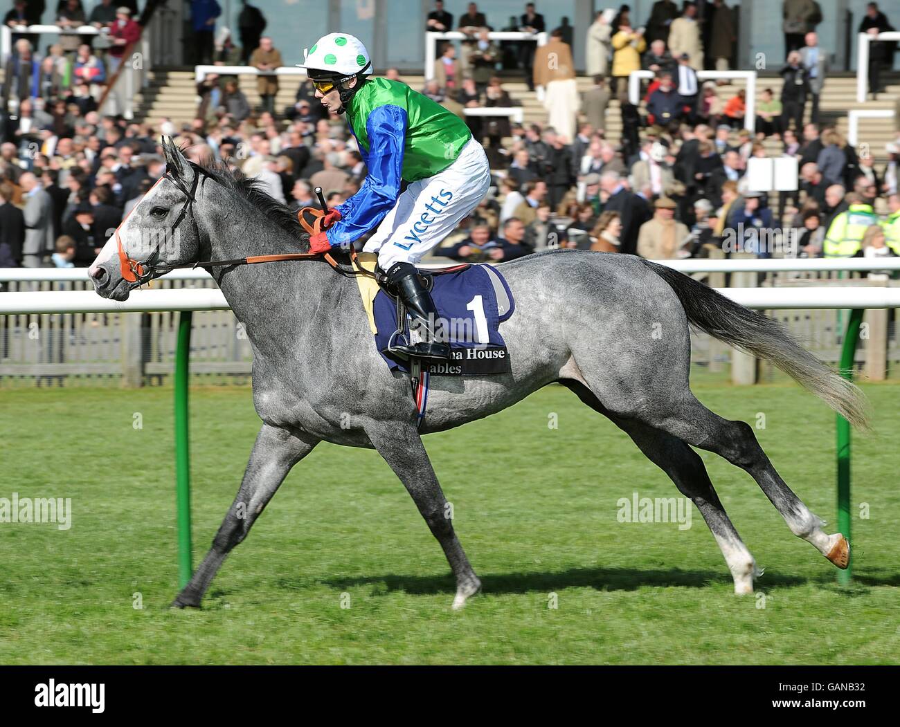 Courses hippiques - Craven Meeting - Newmarket.Chef de ville criblé par Jamie Spencer avant les enjeux Craven banshahousestables.com (Groupe 3) Banque D'Images