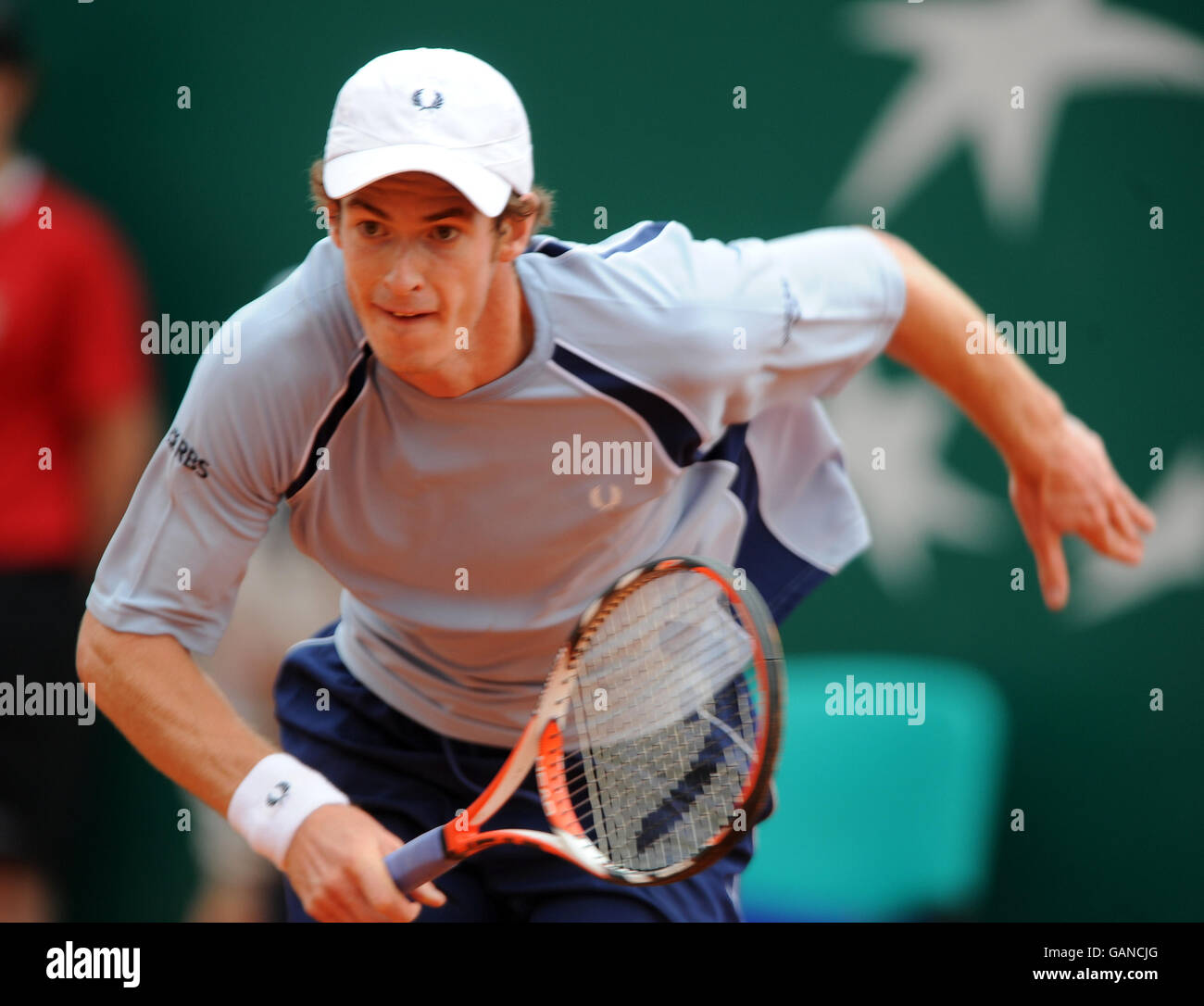 Tennis - série ATP Masters - Monte Carlo - Andy Murray contre Filippo Volandri. Andy Murray est en panne Banque D'Images