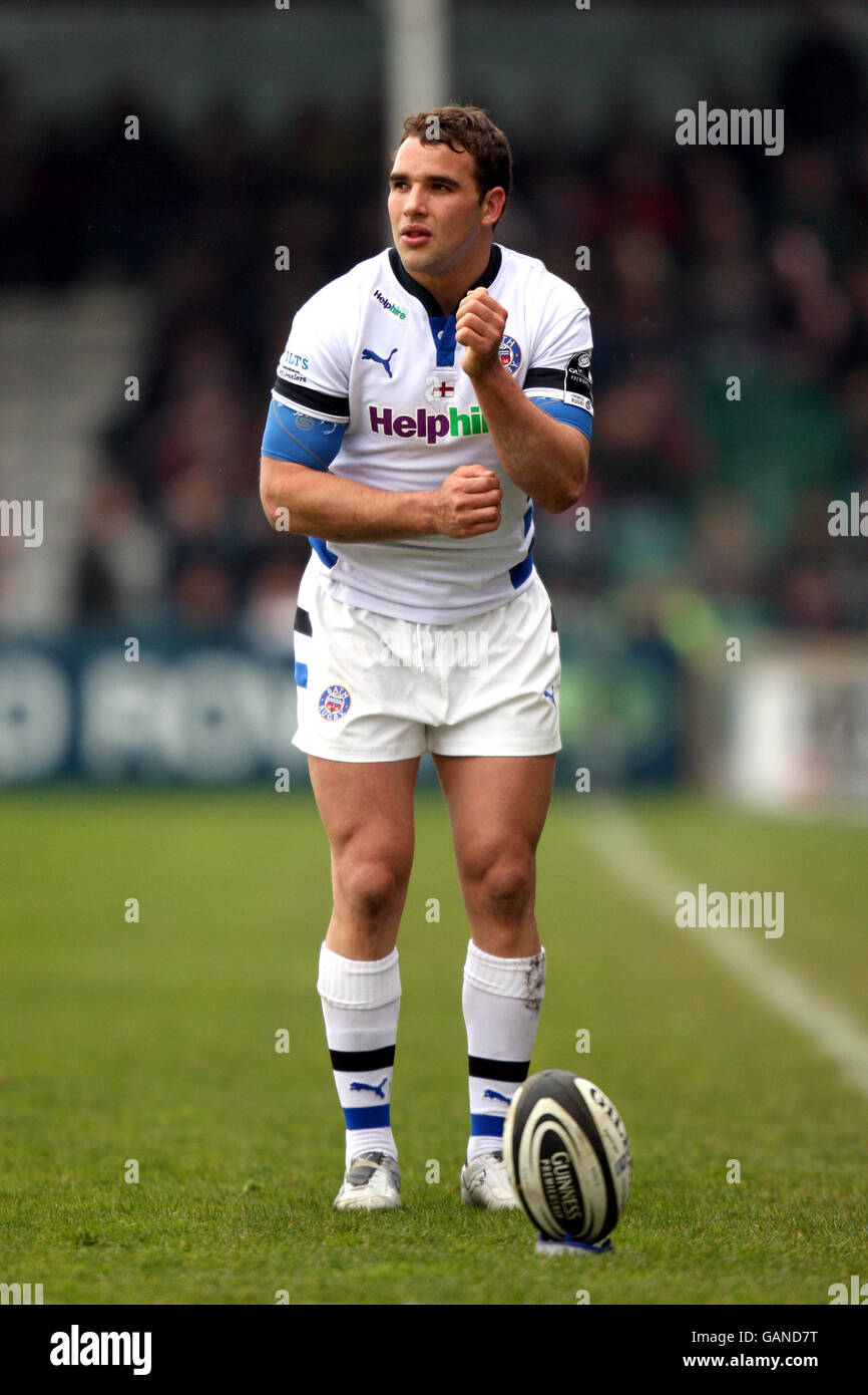 Rugby Union - Guinness Premiership - Worcester v Bath - Sixways Stadium. Olly Barkley, Bath Banque D'Images