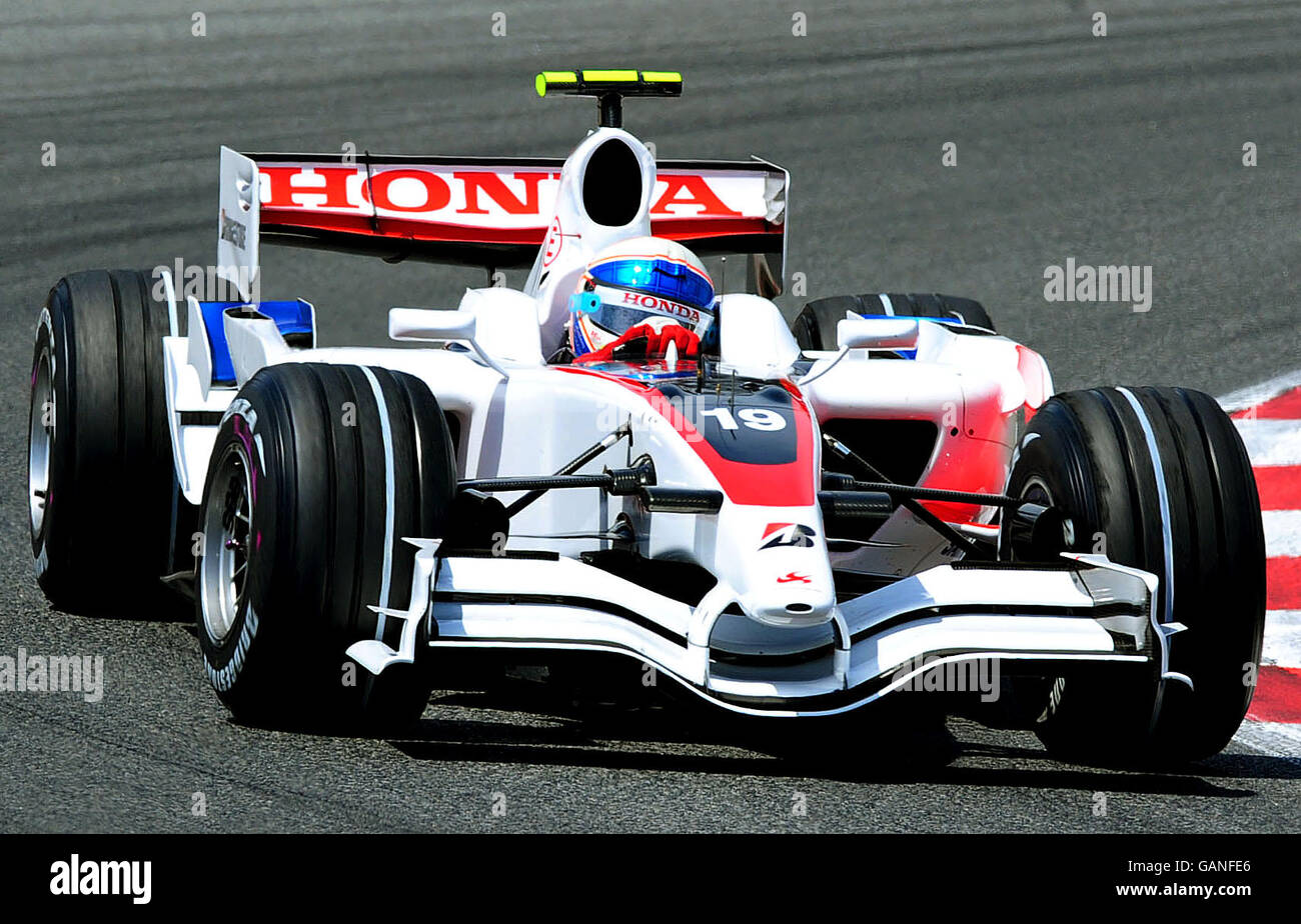 Course automobile Formula One - Grand Prix d'Espagne - course - circuit de Catalunya.Anthony Davidson, pilote Super Aguri en Grande-Bretagne Banque D'Images