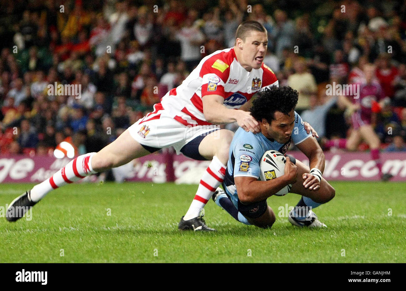 Rugby League - Engager Super League - St Helens v Wigan Warriors - Millennium Stadium Banque D'Images