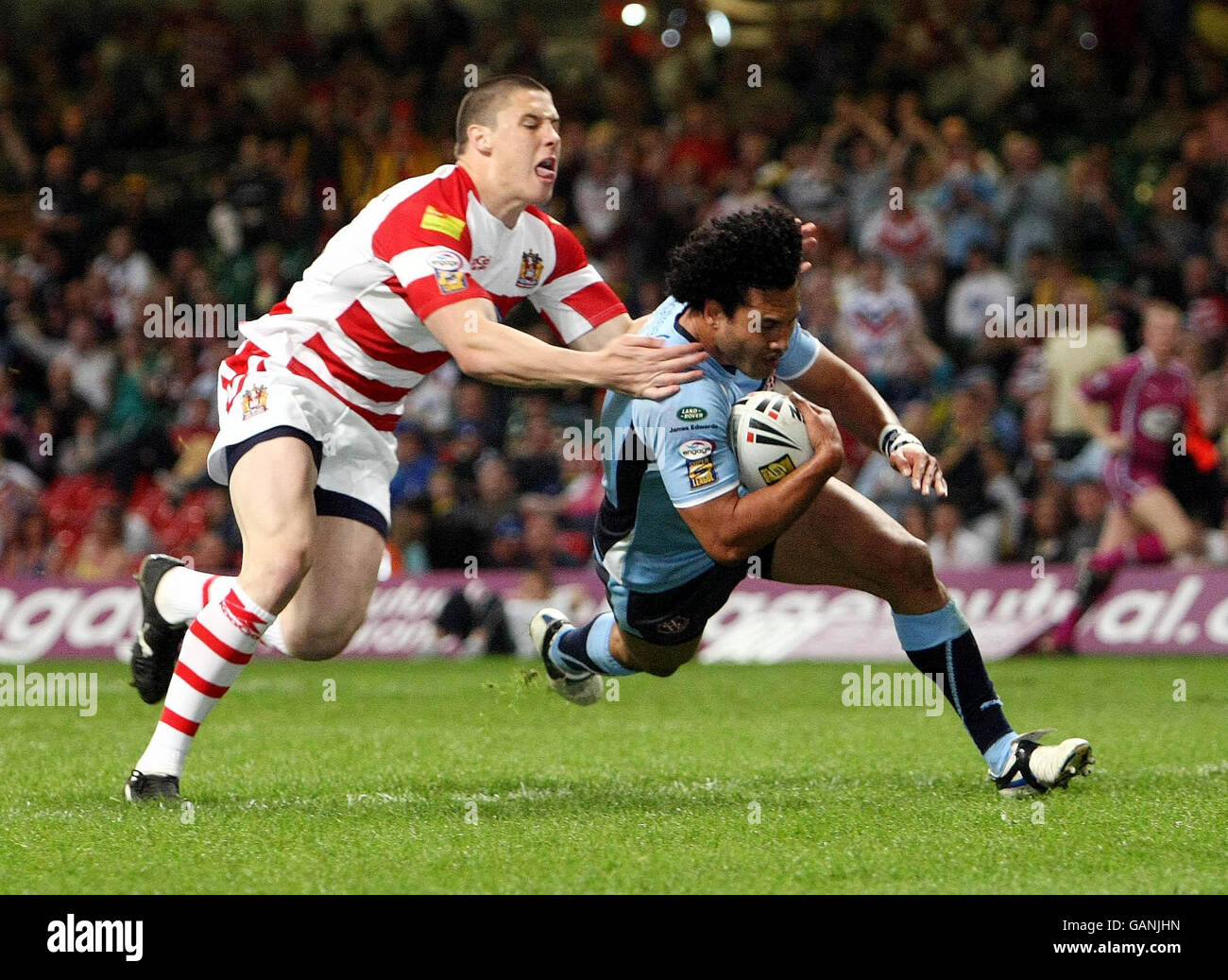 Rugby League - Engager Super League - St Helens v Wigan Warriors - Millennium Stadium Banque D'Images