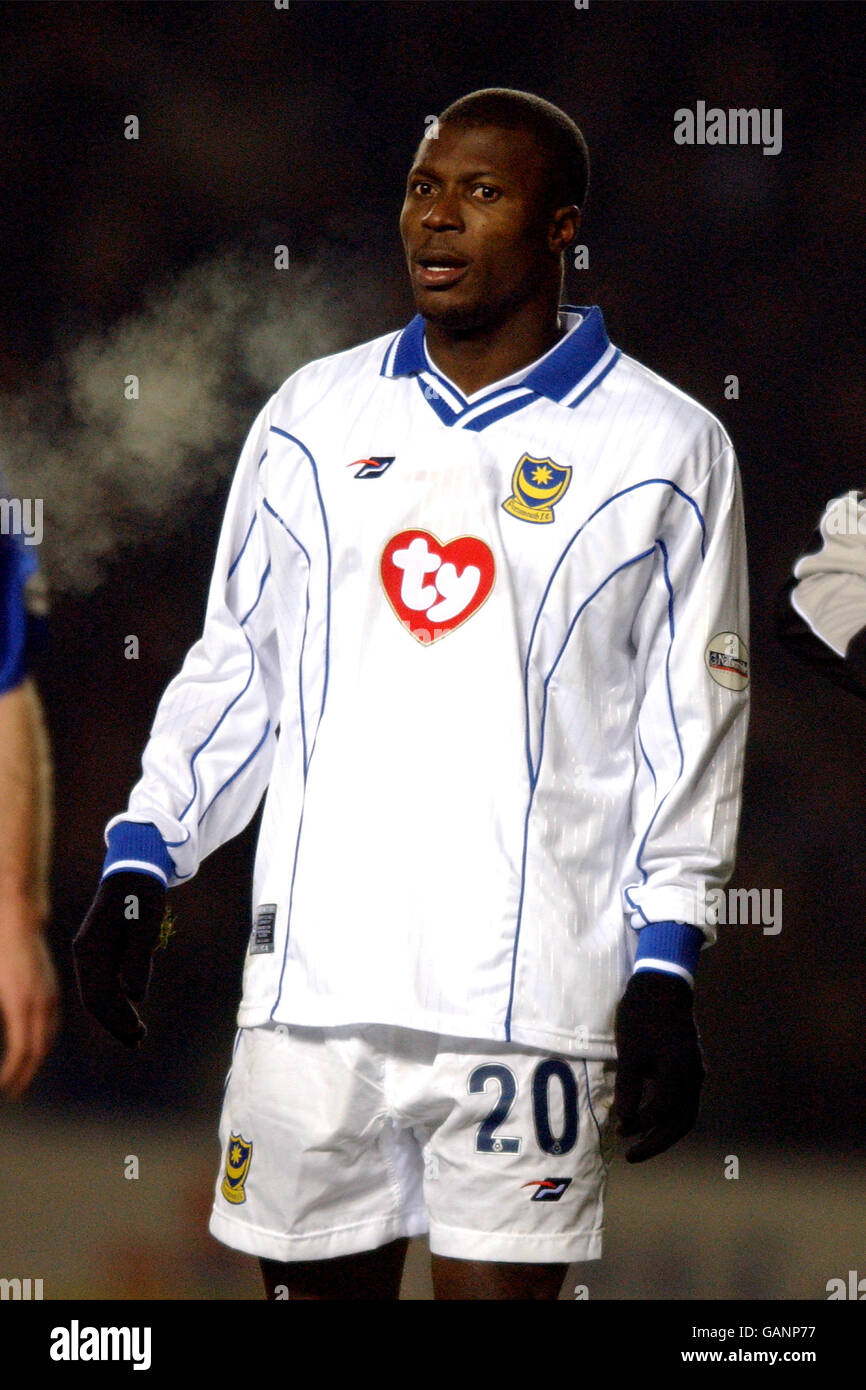 Football - Nationwide League Division One - Leicester City / Portsmouth. Yacubu Ayegbini, Portsmouth Banque D'Images