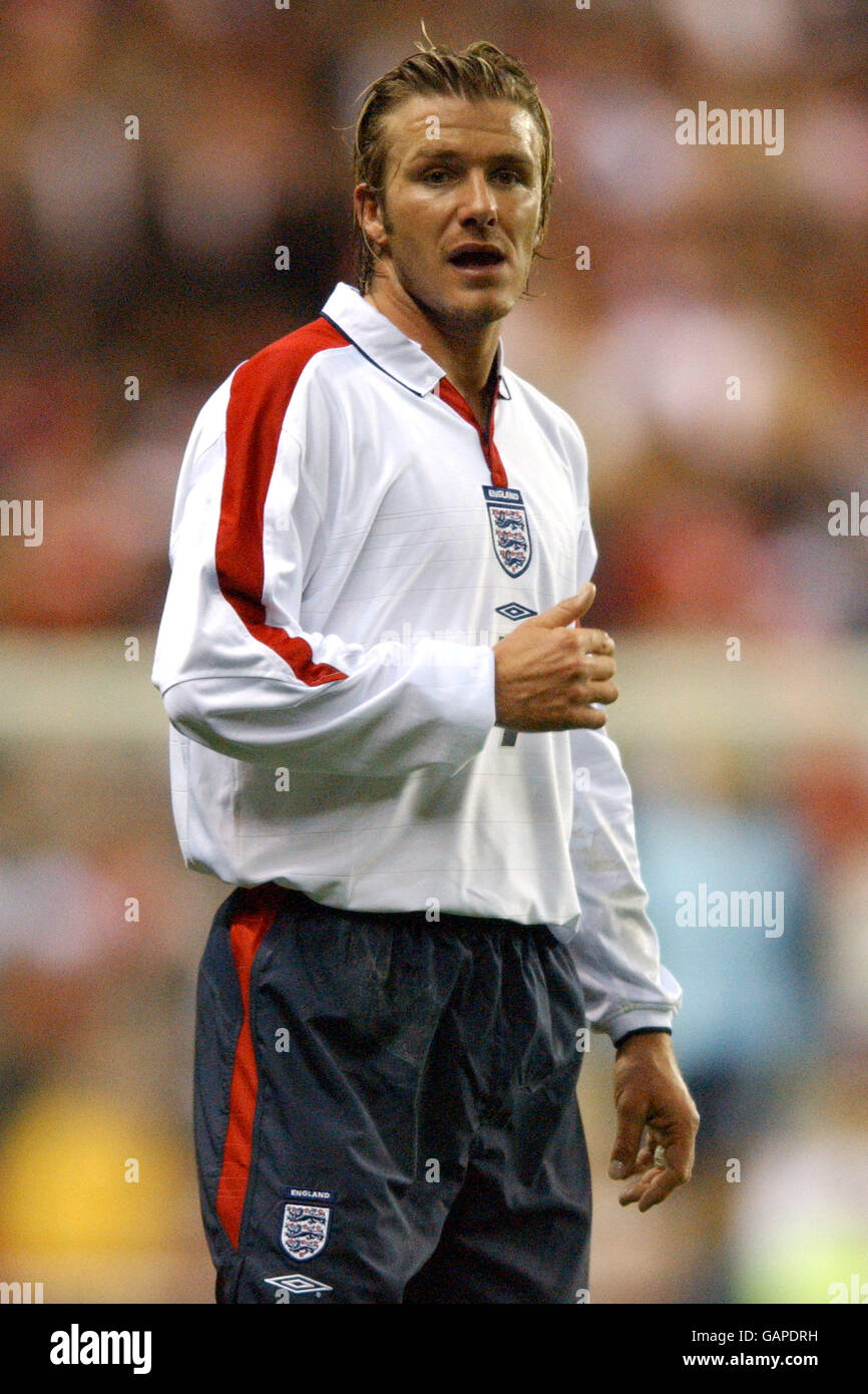 Football - Championnat d'Europe 2004 qualification - Groupe sept - Angleterre / Turquie. David Beckham, Angleterre Banque D'Images