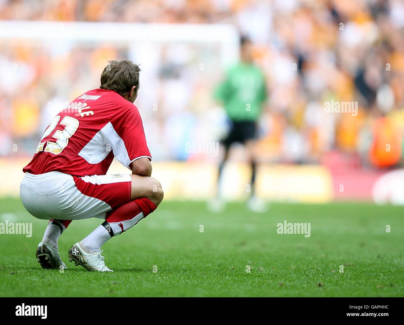 Lee trundle de Bristol City après la défaite de son équipe à Wembley. Banque D'Images