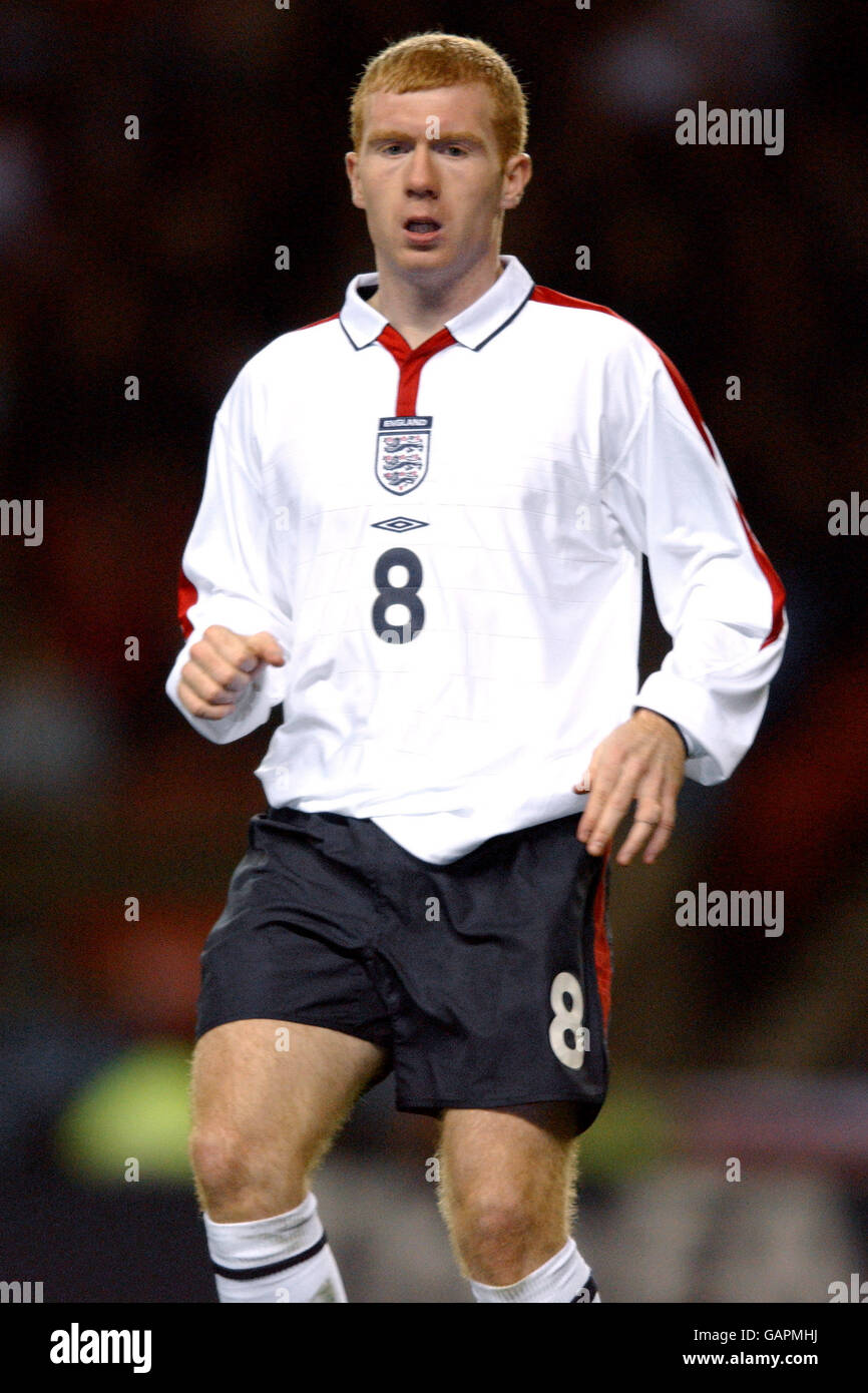 Football - Championnat d'Europe 2004 qualification - Groupe sept - Angleterre / Turquie. Paul Scholes, Angleterre Banque D'Images