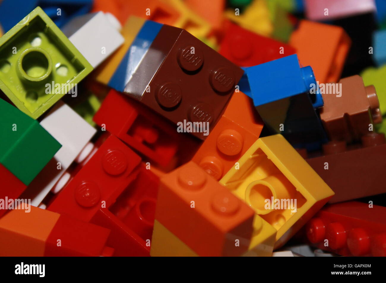 Des briques Lego, jouets, enfants, jouer, jeux, Danemark Banque D'Images