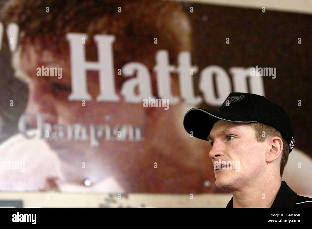 Ricky Hatton - Boxe - Travail Médias Organismes de sport Betta Banque D'Images