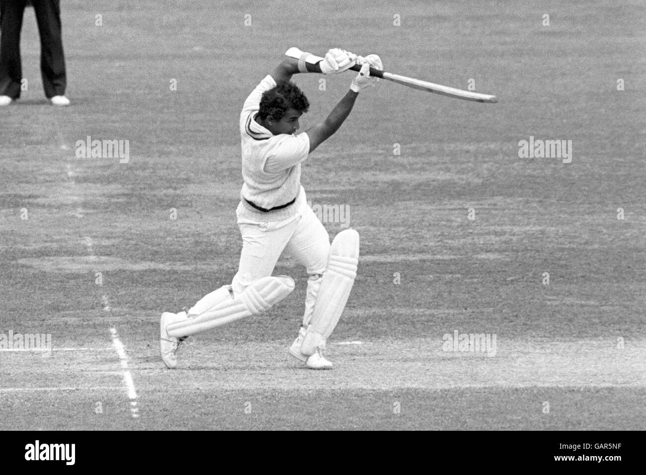 Cricket - 1er Test Match - Angleterre / Inde - Lord's. Sunil Gavaskar batting pour l'Inde. Banque D'Images