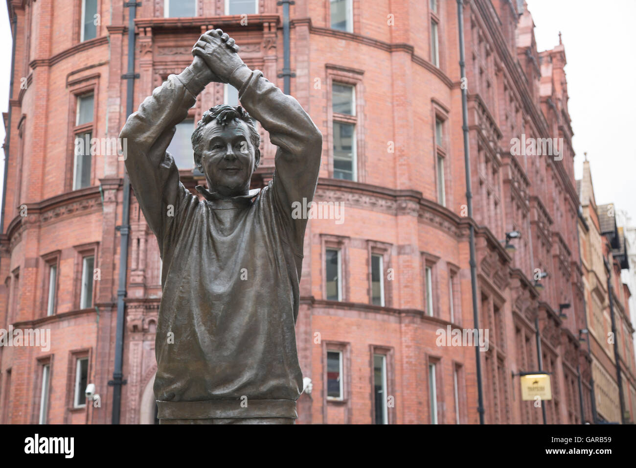 Statue de Brian Clough, Nottingham, Angleterre, Royaume-Uni Banque D'Images
