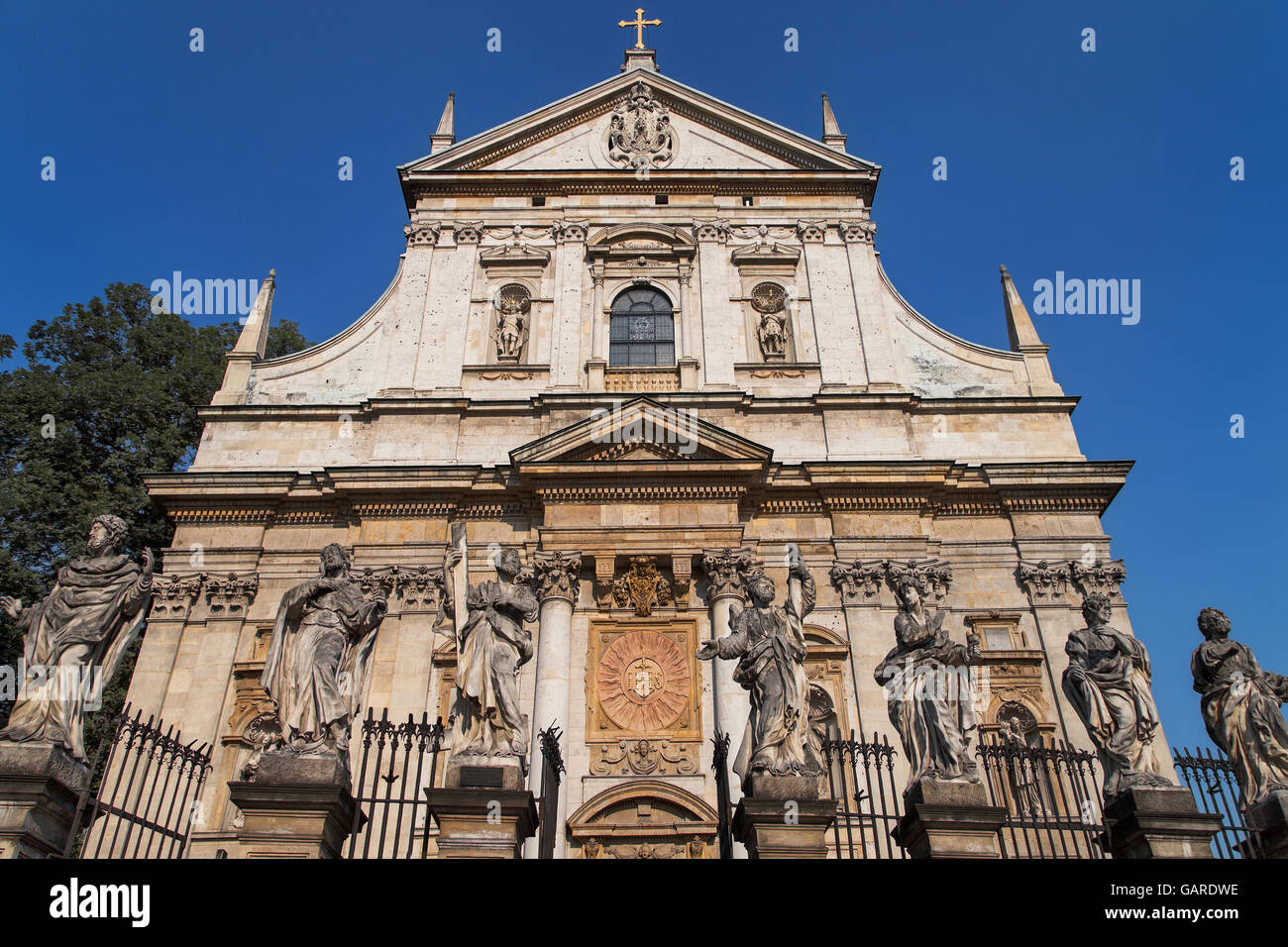 L'Église Saints Pierre et Paul à Cracovie, Pologne. Banque D'Images