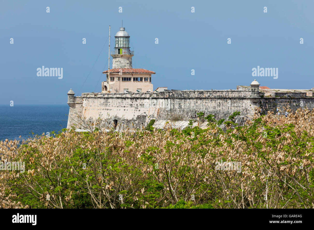 La forteresse et le phare El Morro à La Havane, Cuba Banque D'Images