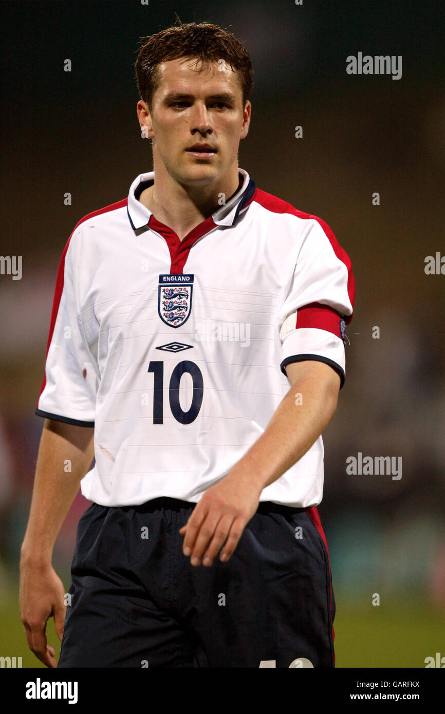 Football - Championnat d'Europe 2004 qualification - Groupe sept - Liechtenstein / Angleterre. Michael Owen, Angleterre Banque D'Images