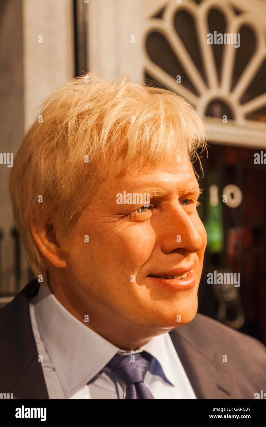 L'Angleterre, Londres, Madame Tussauds, cire Figure de Boris Johnson Banque D'Images