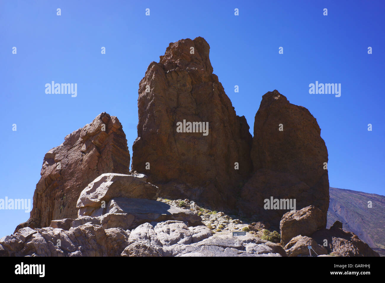 Los Roques, volcan du Teide, le Parc National du Teide, Teneriffe, Canaries, Espagne, Banque D'Images