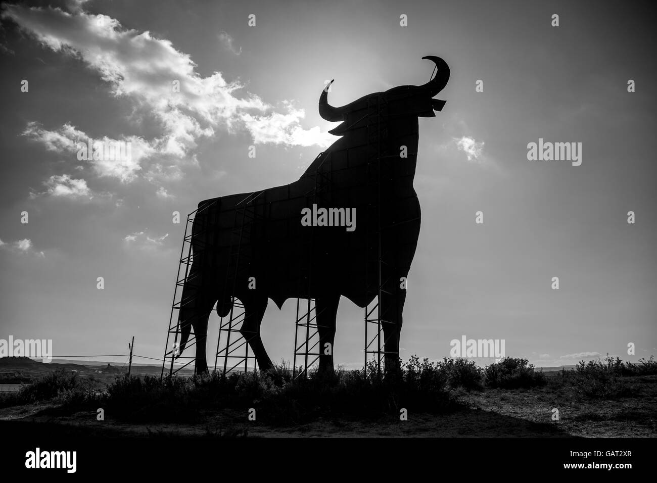 L'espagnol signe taureau trouvés dans toute l'Espagne Banque D'Images